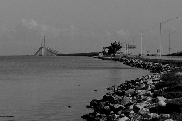 Sunshine Skyway Bridge, Florida, 1994 - Ilford FP4+